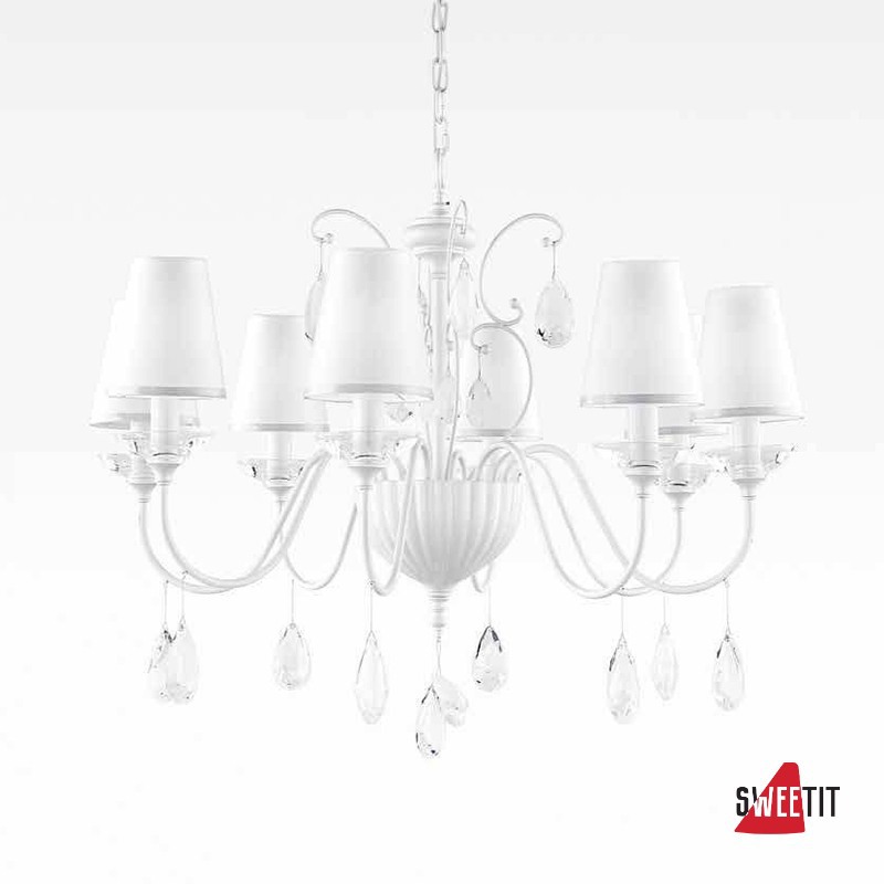 Люстра Beby Group Nuovo Vintage 510/8 Pearled White 316 CUT CRYSTAL