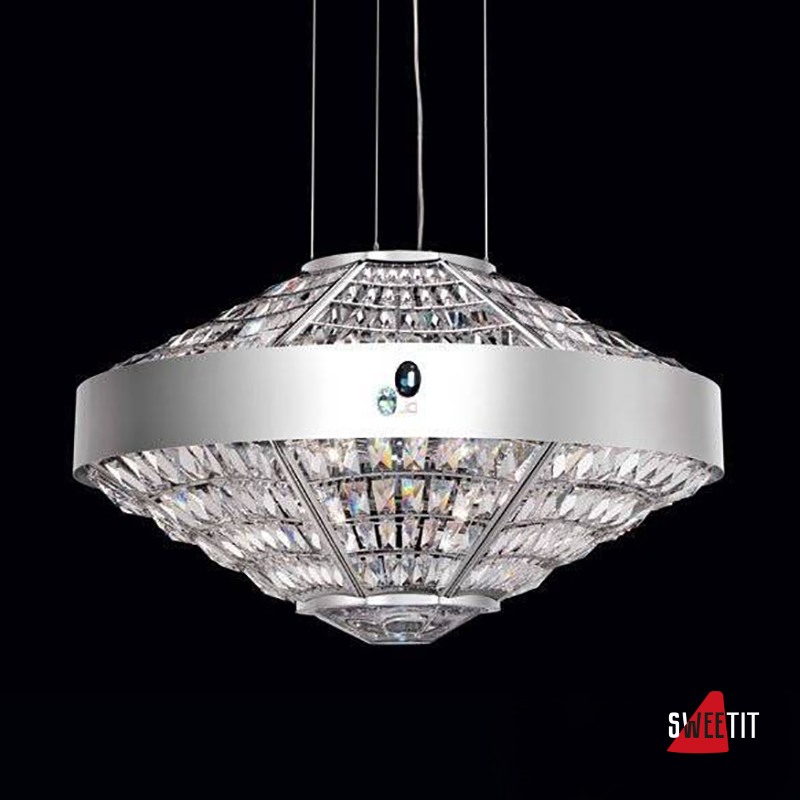 Подвесной светильник Beby Group Stone 5150E01 Satin Chrome Cut Almond Turquoise