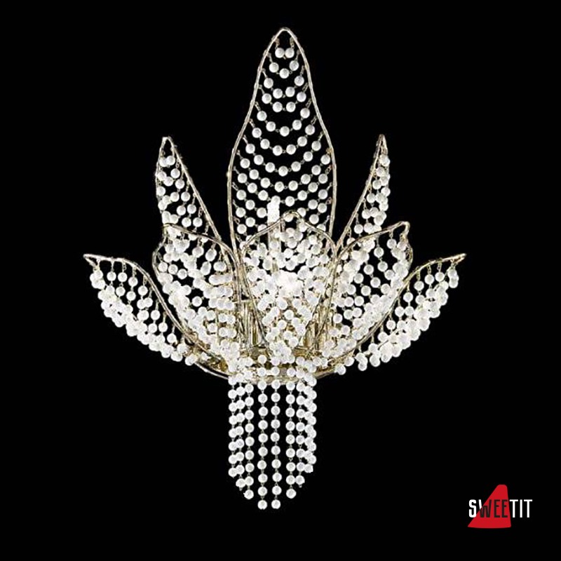 Настенный светильник IDL Ninfea 436/4+1A Gold Swarovski
