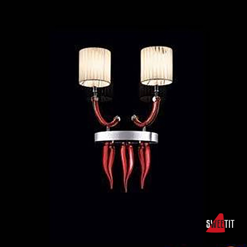 Бра Beby Group Prive 0220A02 Chrome Red Sensuelle White
