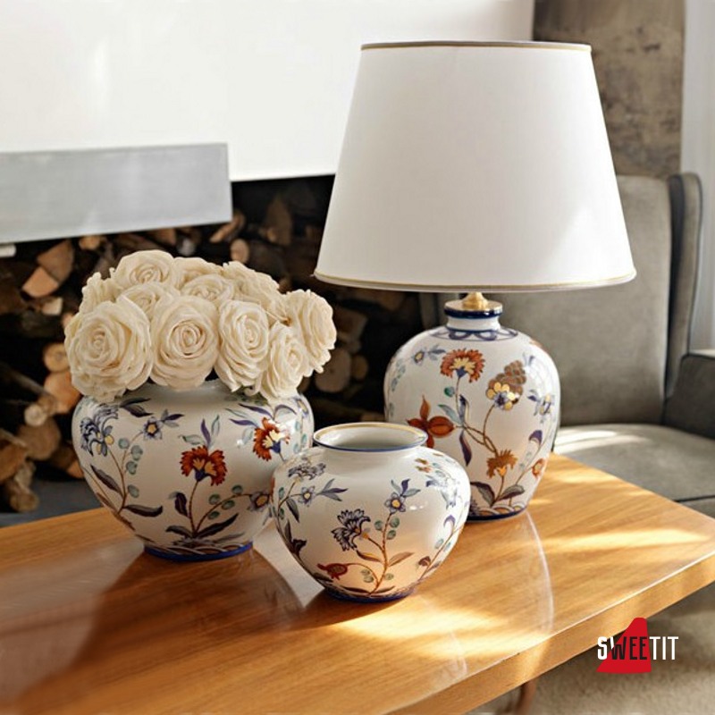 Настольная лампа LE PORCELLANE Fiori Policromo 3245
