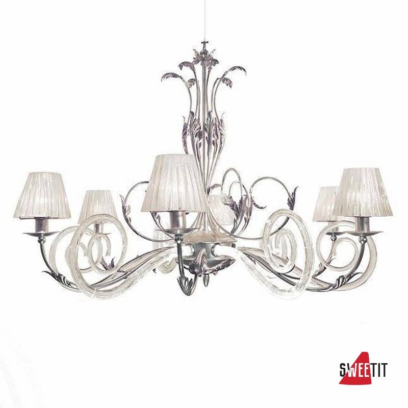 Люстра Masca Corinto 1841/6 Argento ametista / Glass 539
