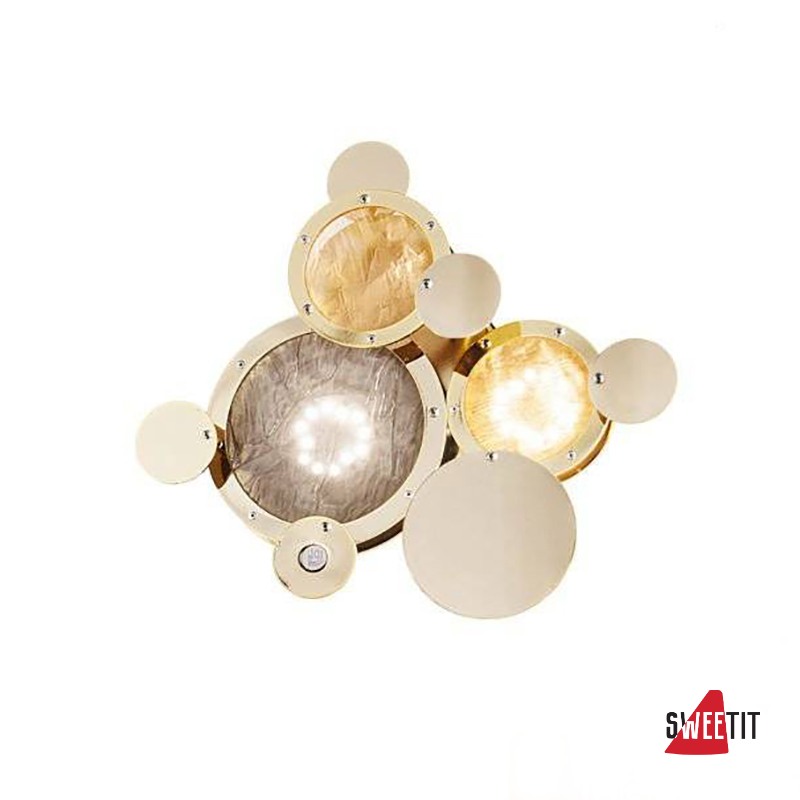 Настенно-потолочный светильник IDL Charleston 566/2A-PF light gold