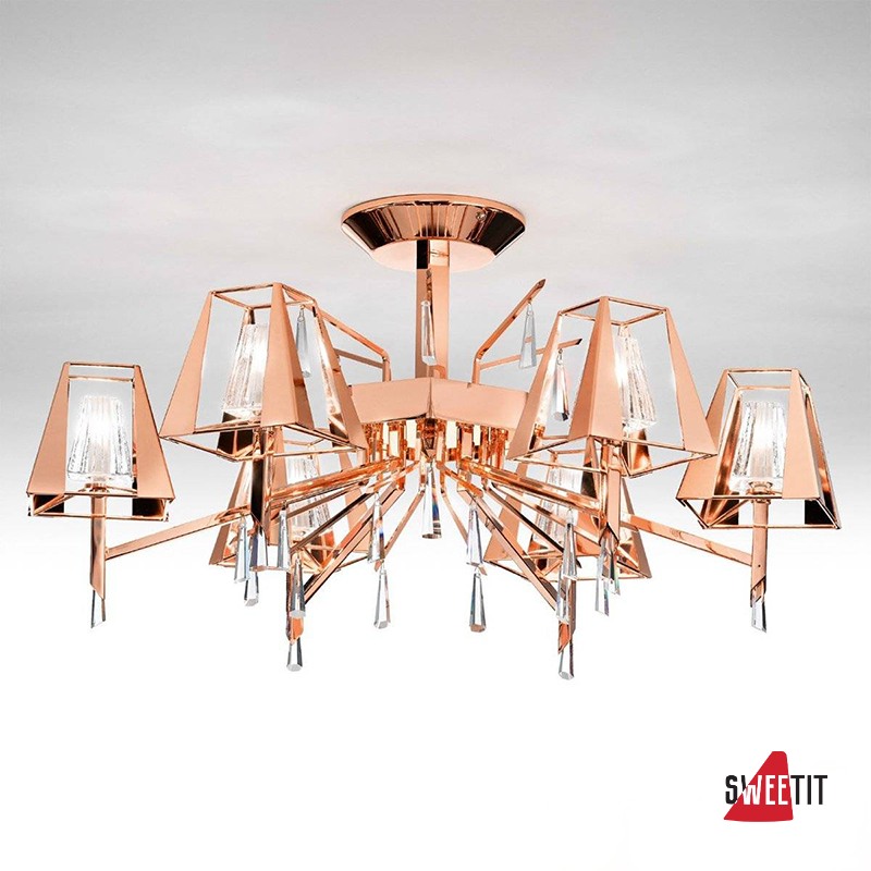 Потолочная люстра IDL Prestige 532/6PF copper