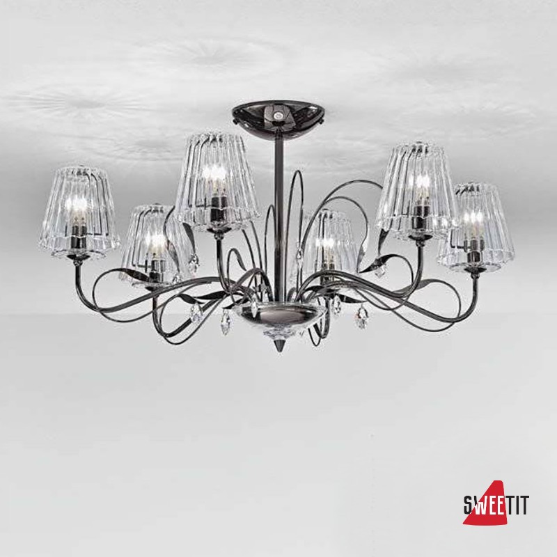 Потолочная люстра IDL Chloe 550/6PF Black nickel