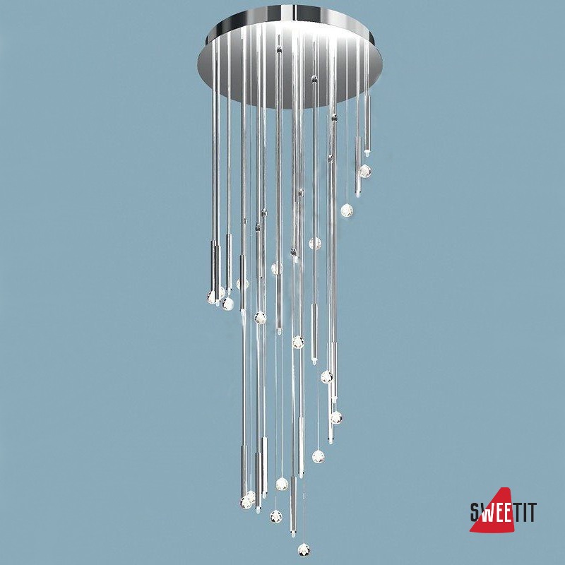 Светильник потолочный ORION Spiralluster SA DLU 2345-60-18-1_9m chrom