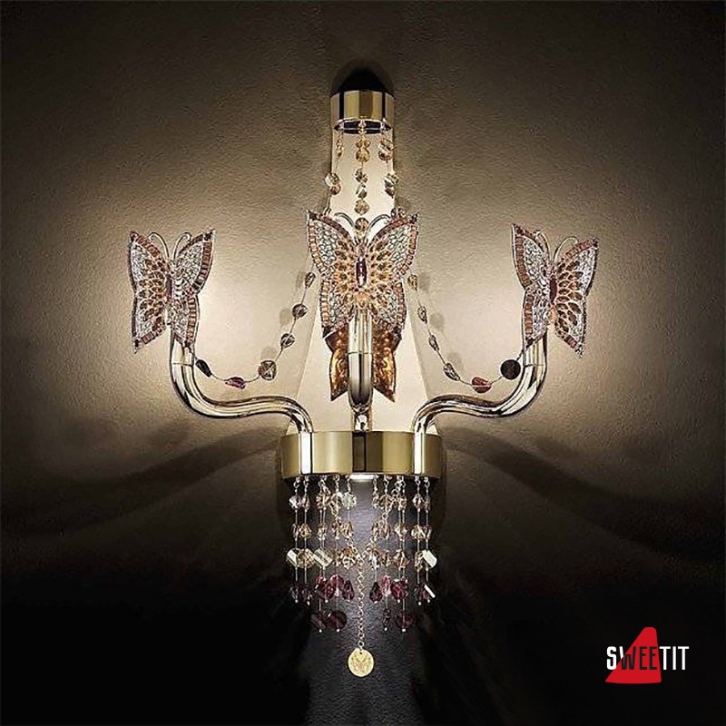 Бра Beby Butterfly 0190A01 Gold SW Blu Violet