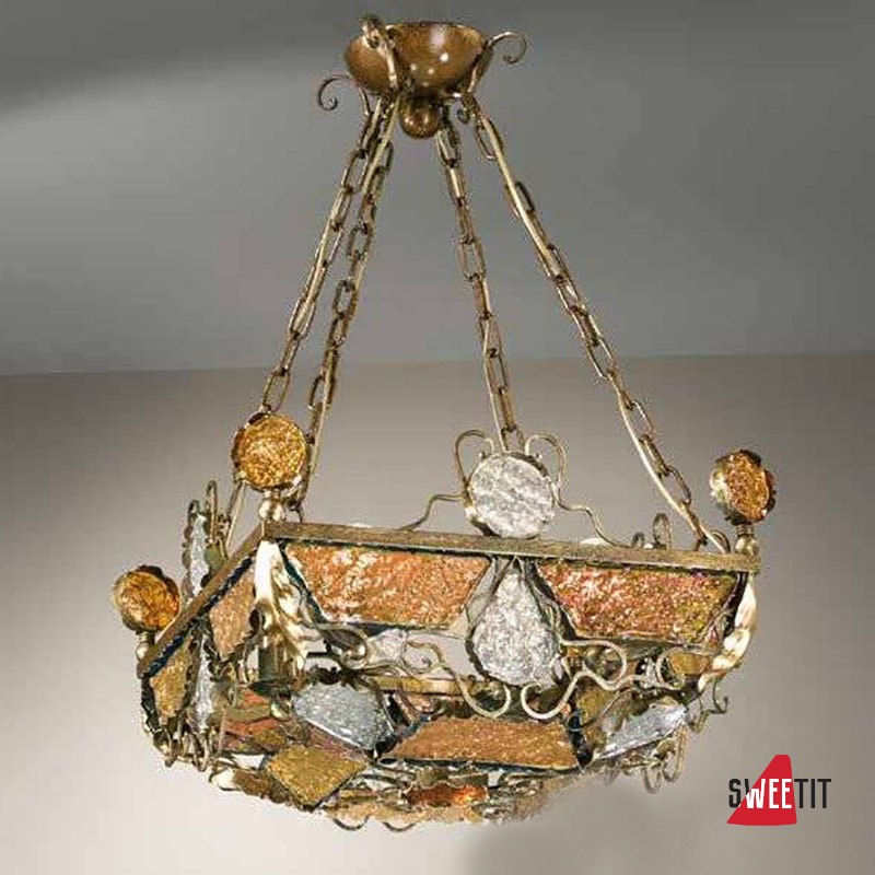 Подвесной светильник MM Lampadari Deco 6741/4 V2314 amber