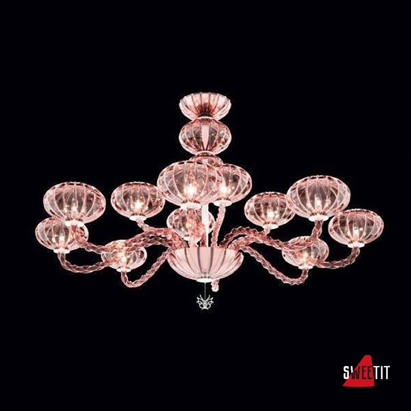 Потолочная люстра Beby Group Gloss 7720B04 Chrome Rosa Vintage