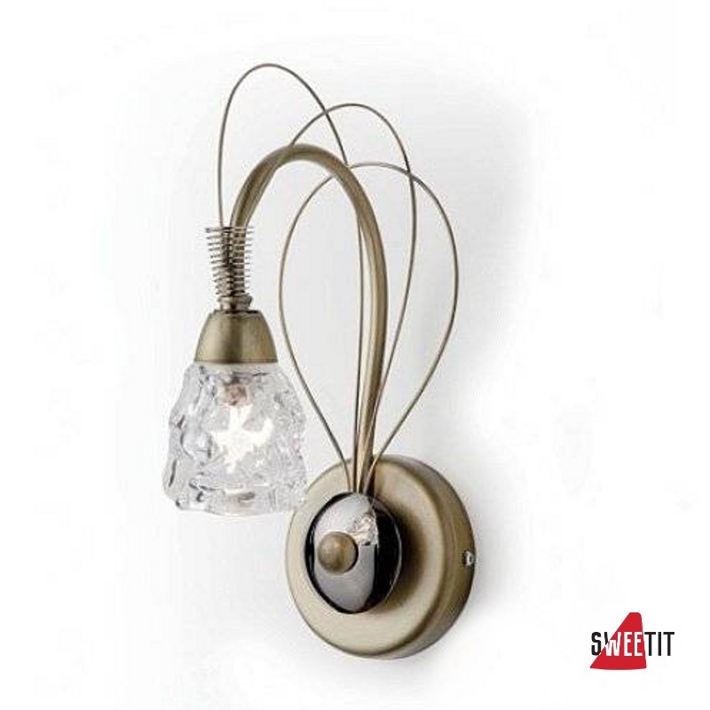 Бра Masca Luna 1865/A1 Ottone nichel / Glass 576