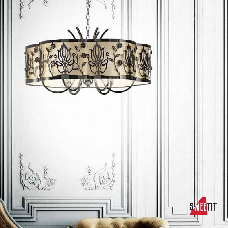 Люстра IDL Margot 540/6 nickel+Gold lame