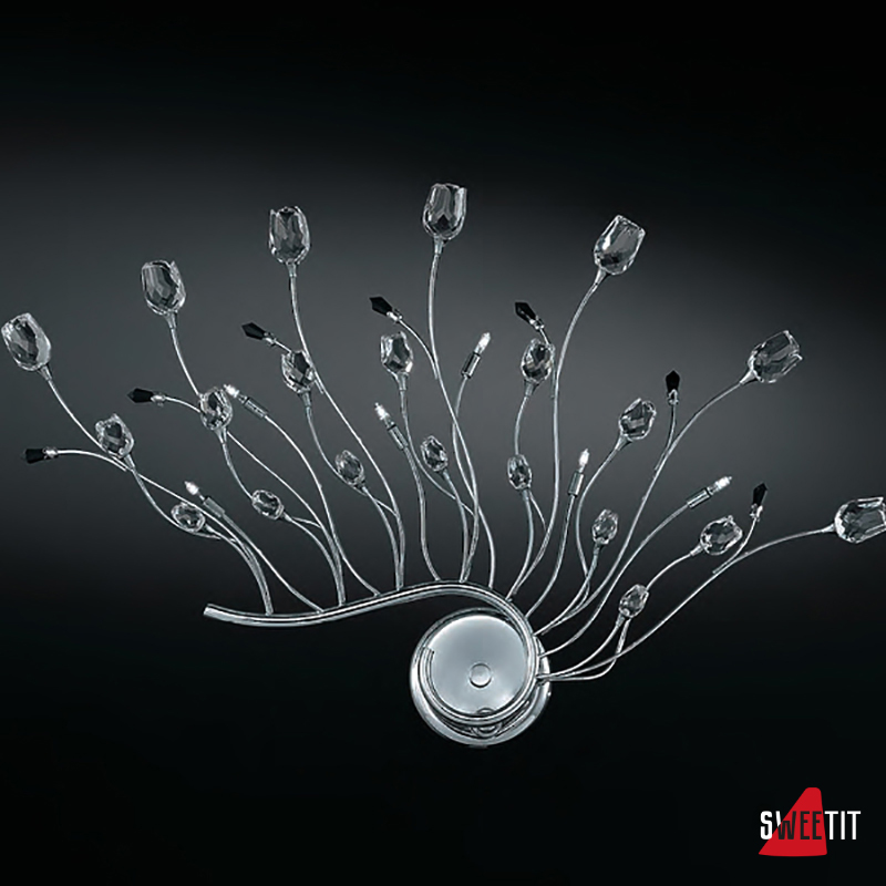 IDL Rosetta 325/6A Chrome Clear roses/Black prisms