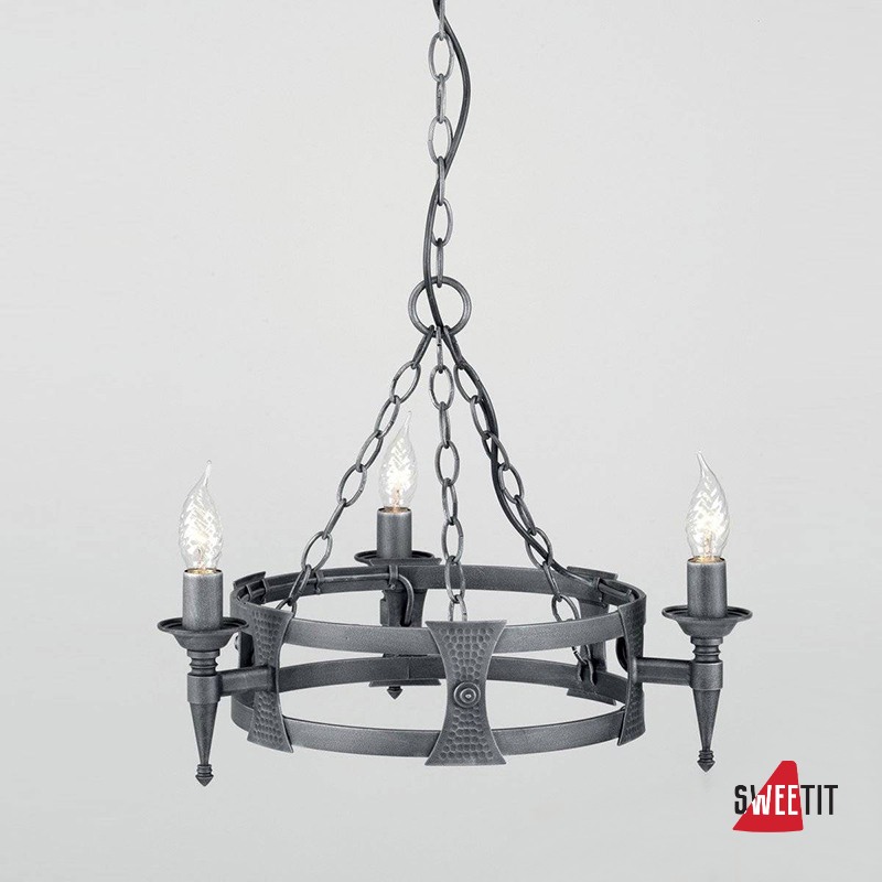 Люстра Elstead Lighting Saxon SAX3 BLK/SIL