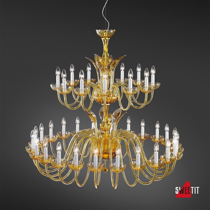 Люстра Italamp 290/24+12 Amber / O