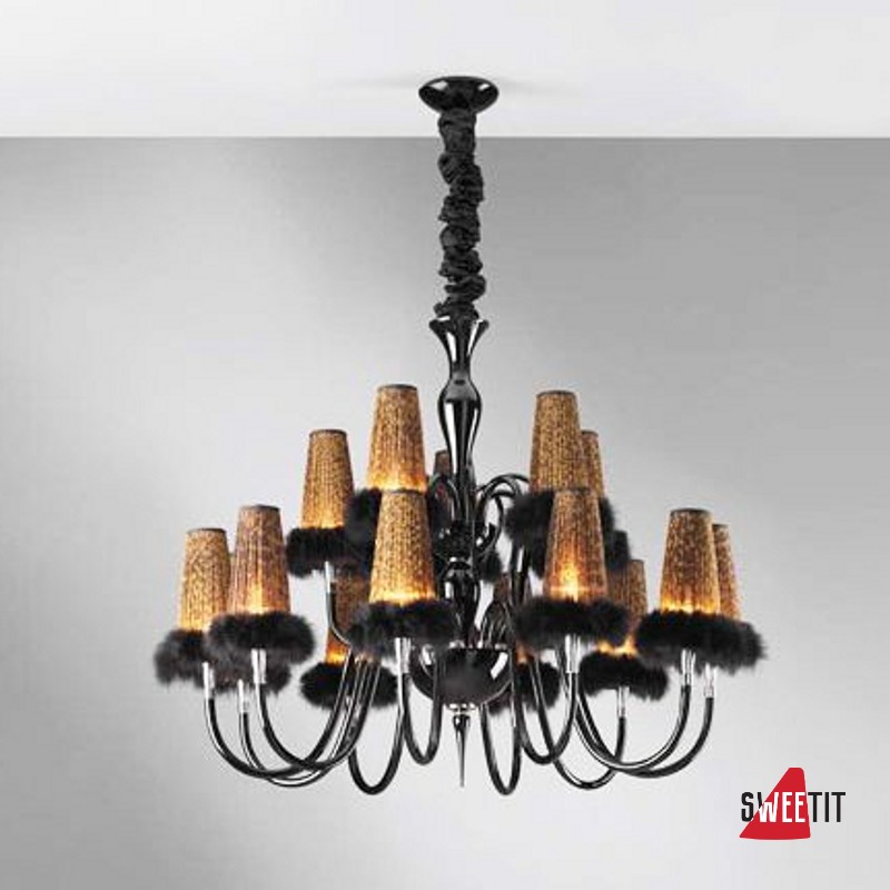 Люстра CARLESSO HONEY PLUMES S15