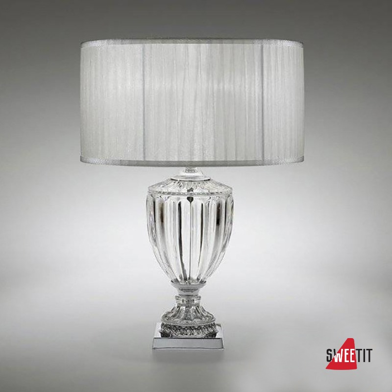 Настольный светильник Italamp 8075/P Transp. / NK / Ivory shade