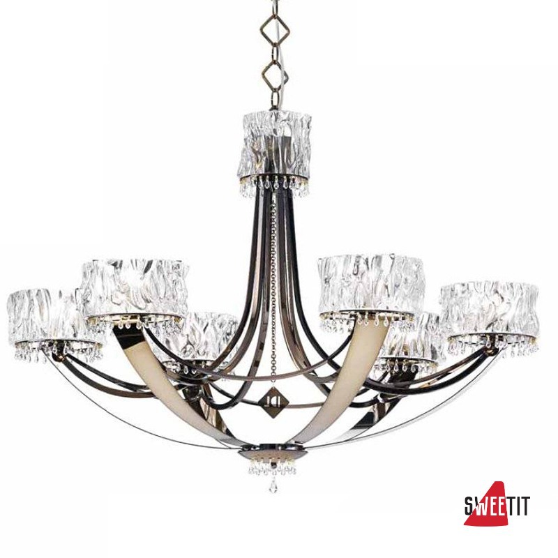 Люстра IDL Crystal blade 512/6 Black aubergine