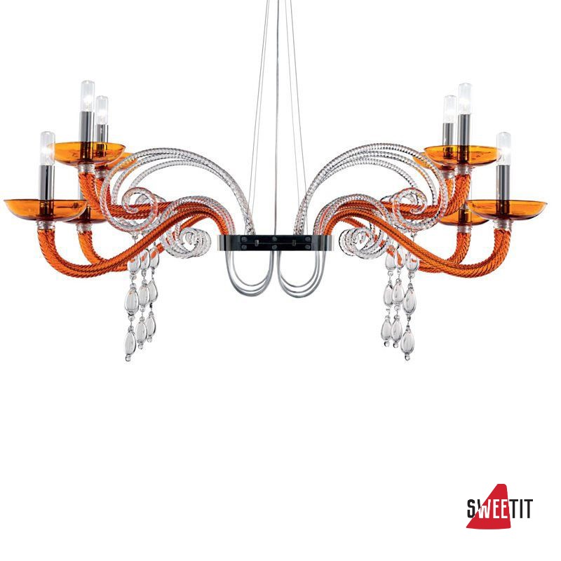 Люстра Barovier&Toso Mood Taymyr 7028 GL/AL/VL/BB/RR/IC/VI/LQ