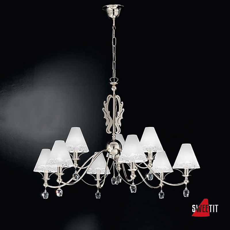 Подвесная люстра IDL Export Srl. Fosca 397/6+3 chrome/white