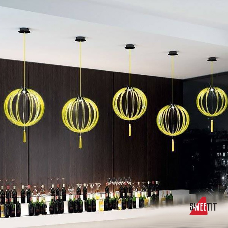 Подвесной светильник Beby Group Planet nine 0660B02 Black matt Lemon Ice