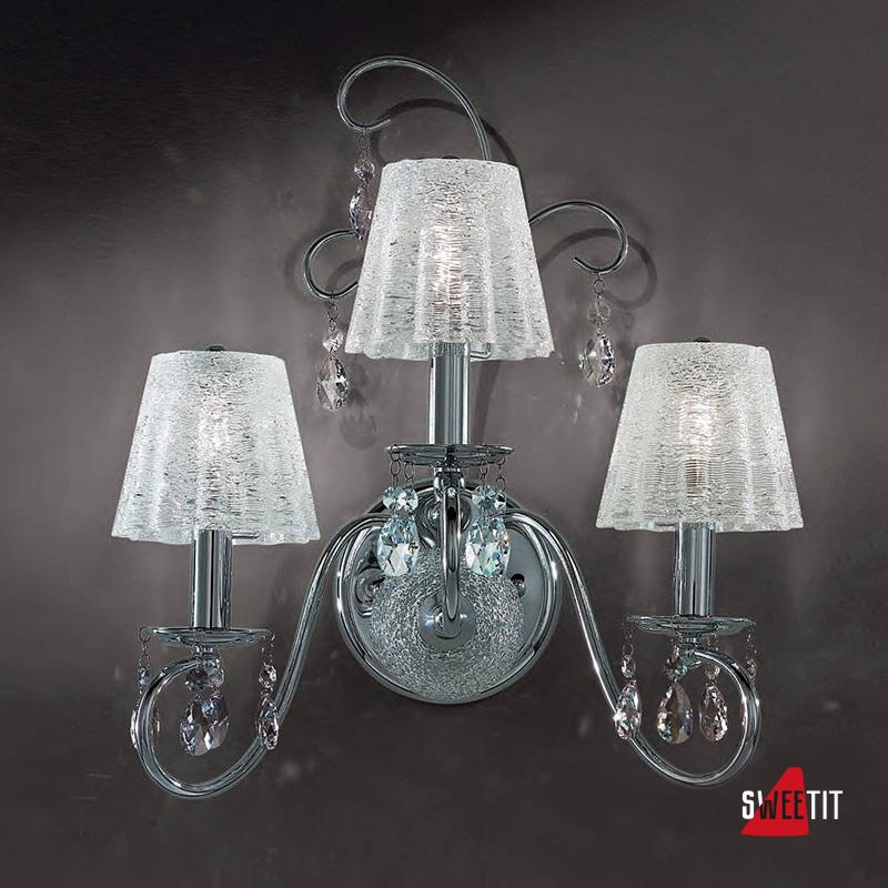 Бра IDL Rossella 301/3A Chrome crystal