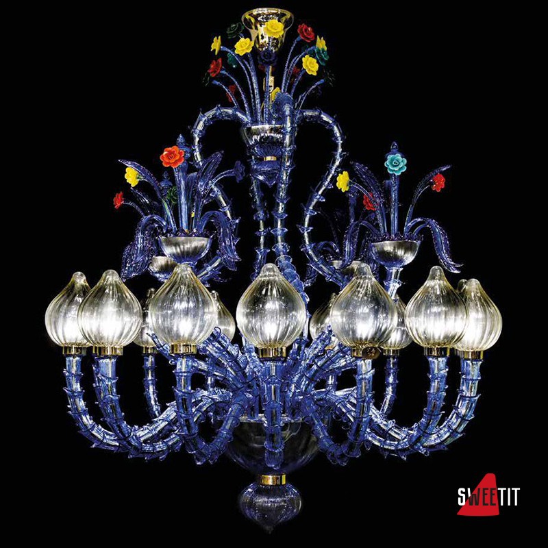 Потолочная люстра Beby Group La fleur sauvage 7130B02 Sapphire Golden Portoino