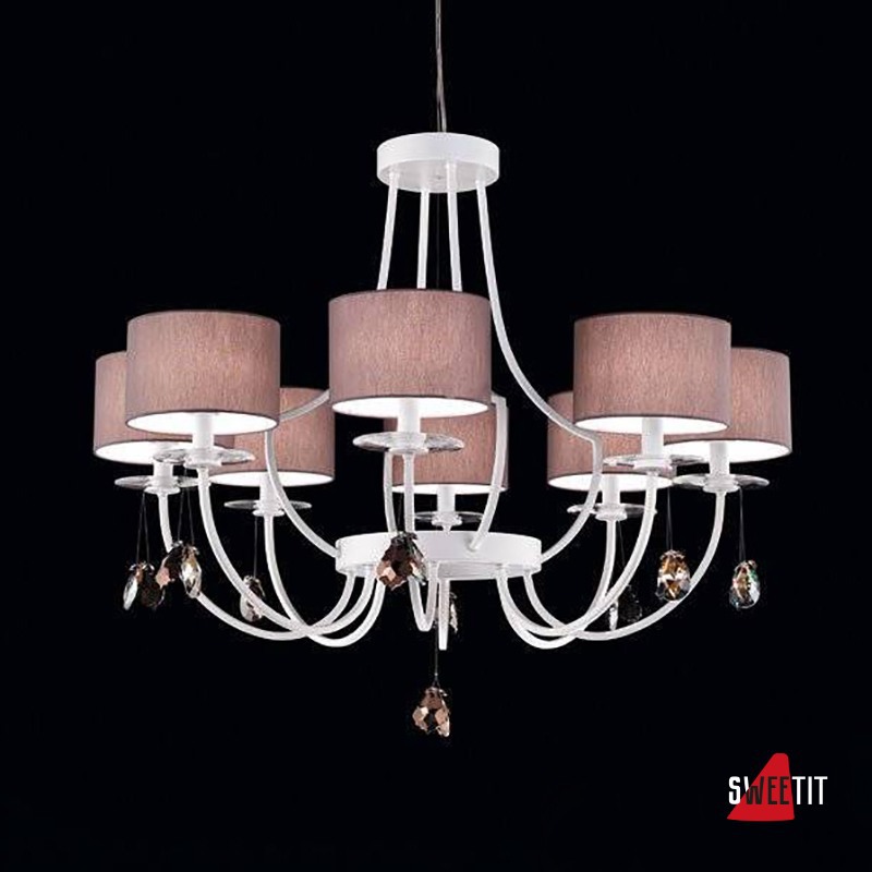 Люстра Beby Group Mon Tresor 0126B02 White Leather 01 666 SW Bronze Shade