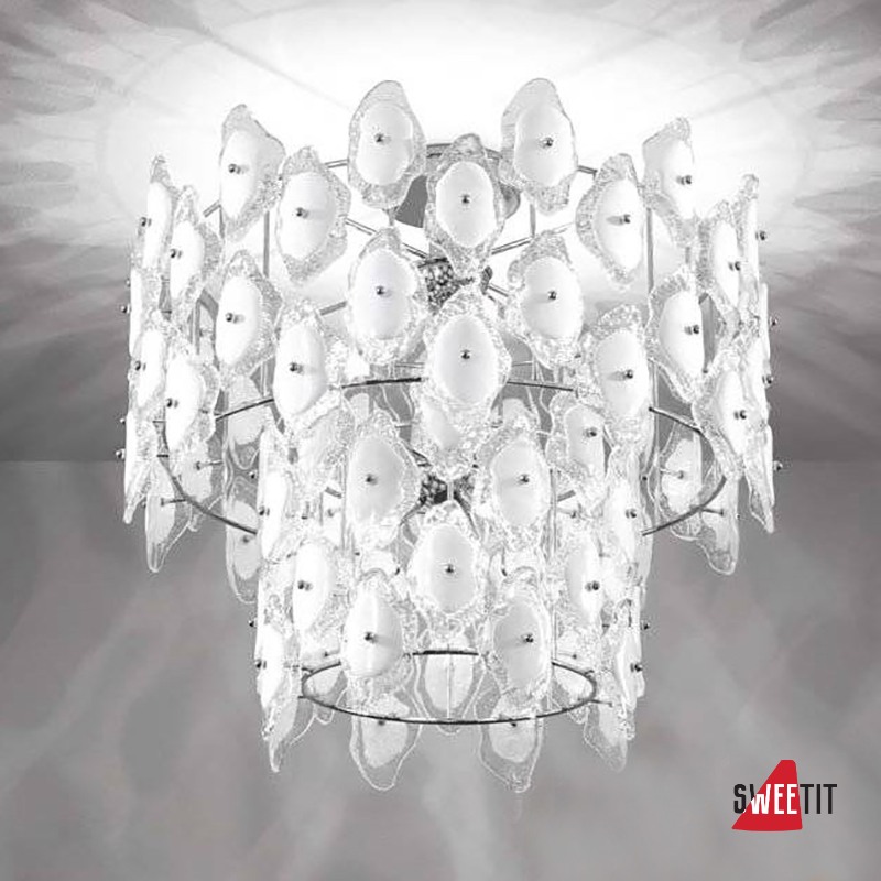 Потолочный светильник IDL Sofia 488/8PF Chrome+White
