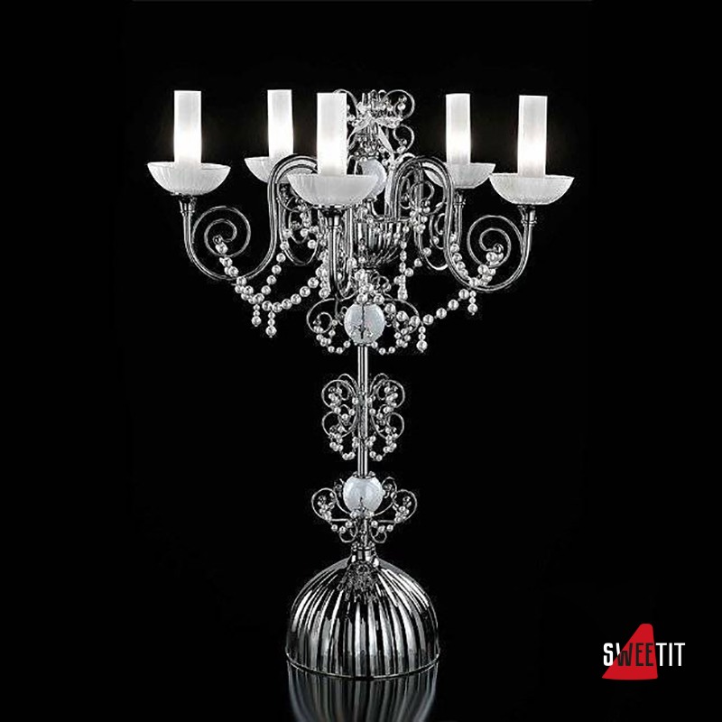 Настольная лампа Beby Star 0122L01 Chrome Silver Grey White Pearls