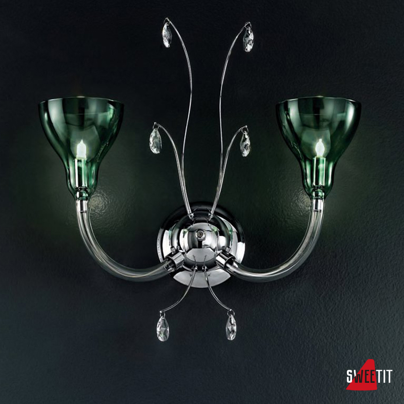 Бра IDL Chiara 355/2A CRYSTAL + GREEN