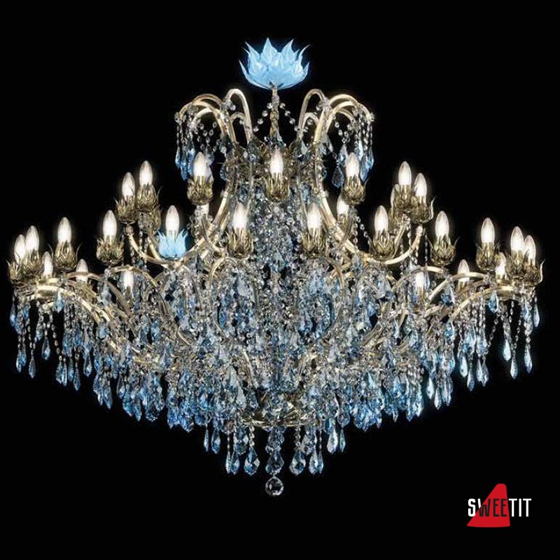 Люстра Beby Group Spiga 1810B03 Light Gold Blue Orchid