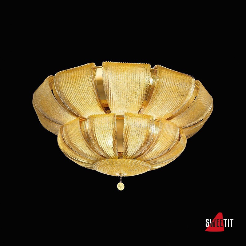 Потолочный светильник Beby Group Milano Deco 8010Q01 Light gold Amber