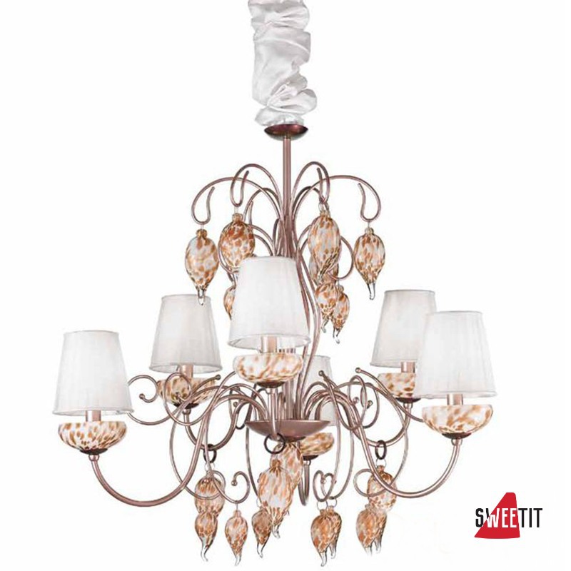 Люстра IDL Royal Gala 444/3+3 Royal Lilac