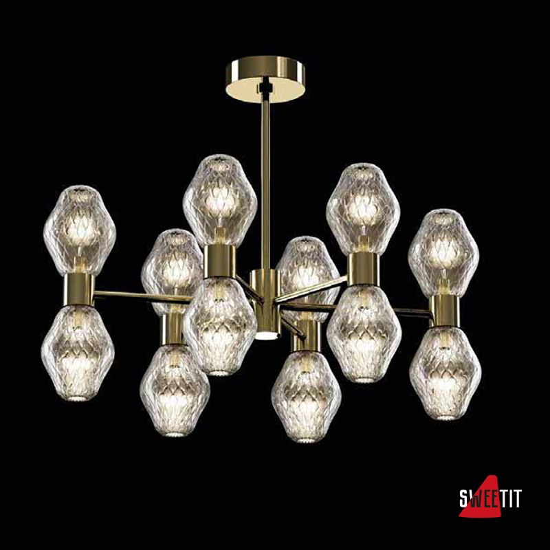 Потолочная люстра Beby Group Peonia 7701B06 Light Gold Silver Cortina