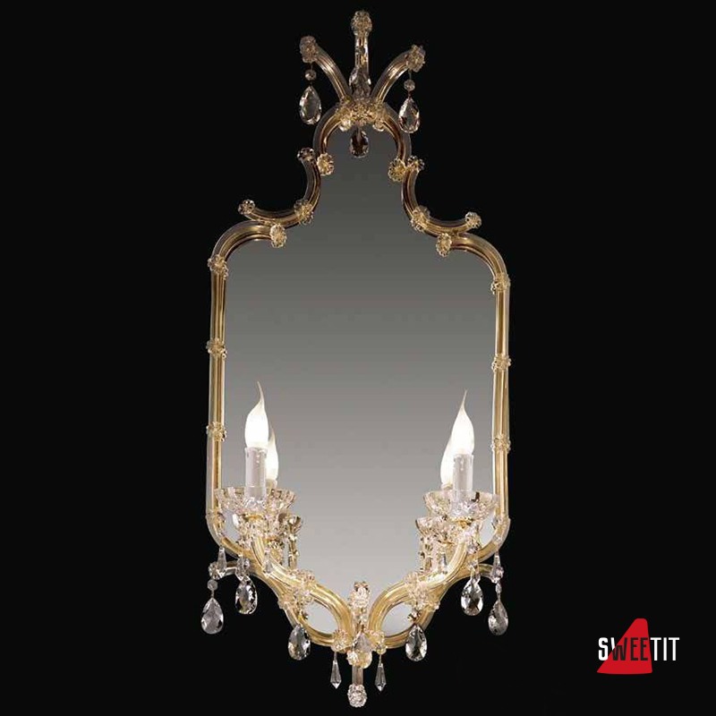 Бра Beby Group Novecento 435/2S Light gold CUT CRYSTAL