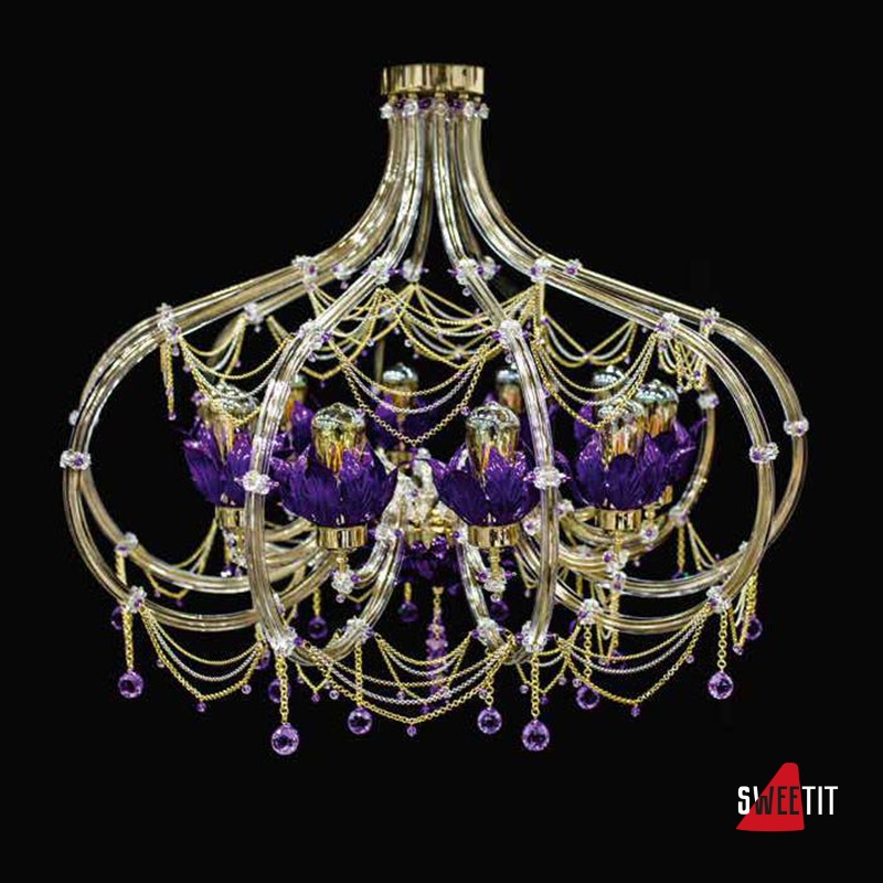 Потолочная люстра Beby Group Beby Resort 3400B02 Light Gold Violet