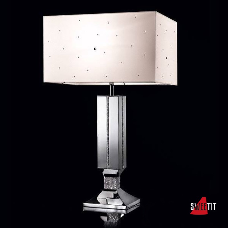 Настольная лампа Beby Group Crystal dream 5500L01 Chrome White Swarovski
