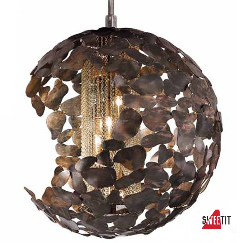 Потолочный светильник IDL Twister 509/6 brown corten