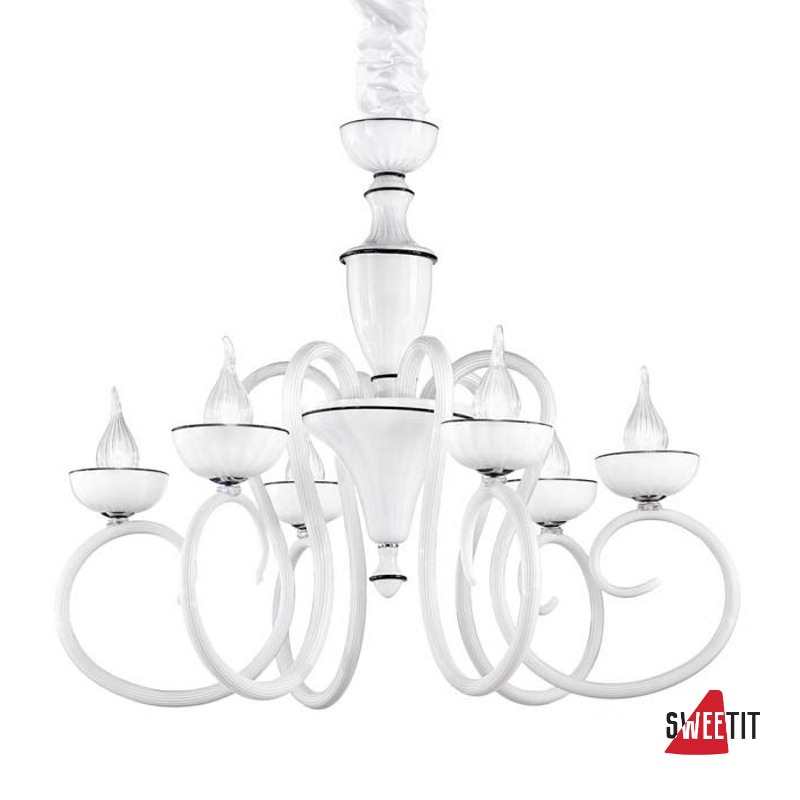 Люстра IDL Baroque 449/6 bianco latte
