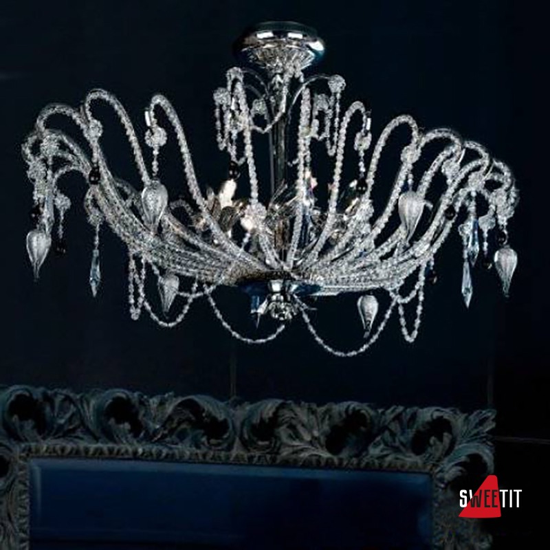 Потолочный светильник Renzo Del Ventisette PL 14179/6 OVALE DEC. CROMO