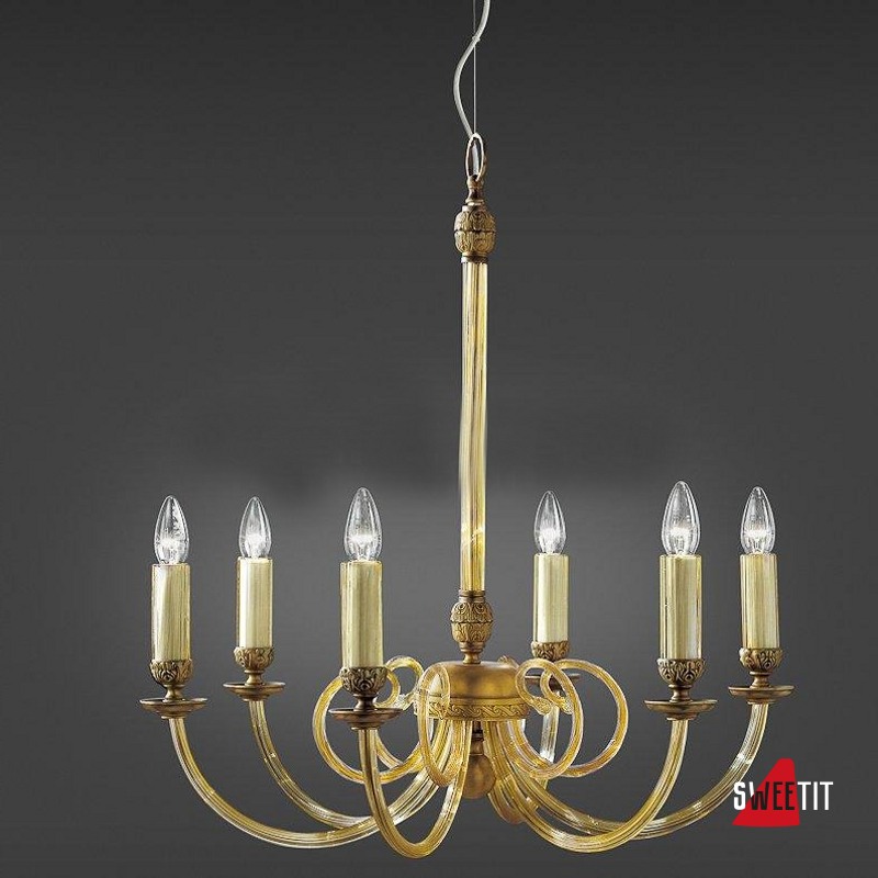 Люстра Italamp 545/6 Amber / OA