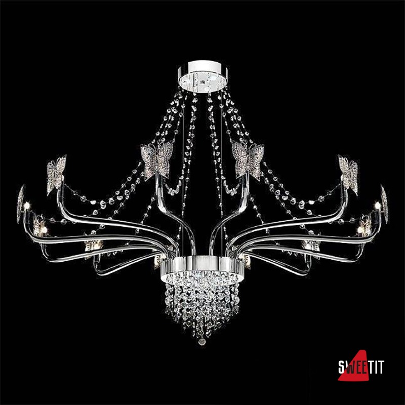 Потолочная люстра Beby Butterfly 0190B01 Chrome SW Silver Night