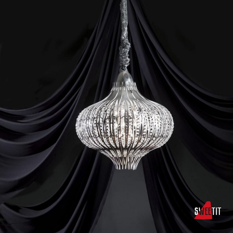 Подвесной светильник Masca Jasmine 1872/9 Nichel drop / Swarovski