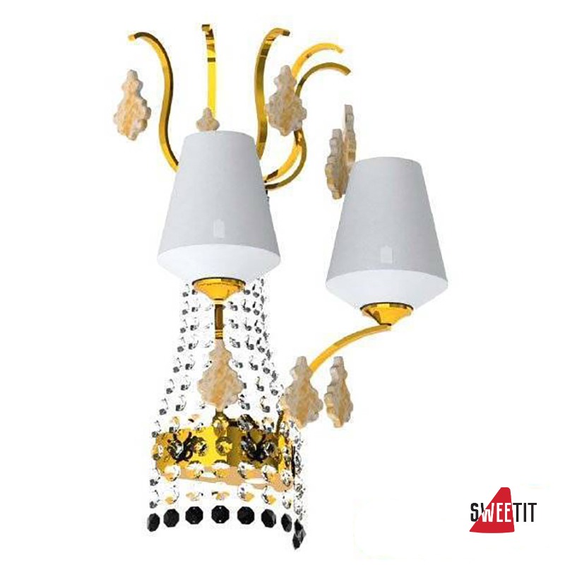 Бра Beby Group Charming beauty 0250A02 Gold White White gold leaf