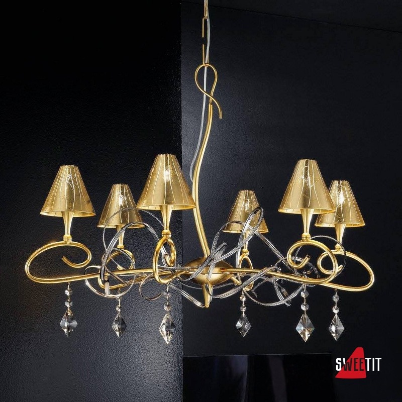 Люстра Masca Chic 1831/6 Oro / Glass 503