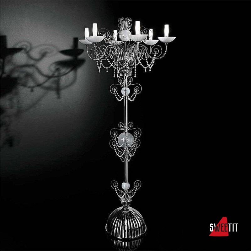 Торшер Beby Star 0122P01 Chrome Silver Grey White Pearls