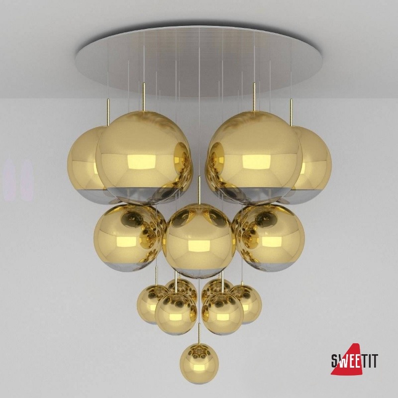 Подвесной светильник Tom Dixon Mirror ball MBMS01G-PEUM1