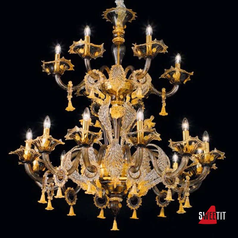 Люстра Sylcom Giustinian 1377/12+6 D FU.ORO