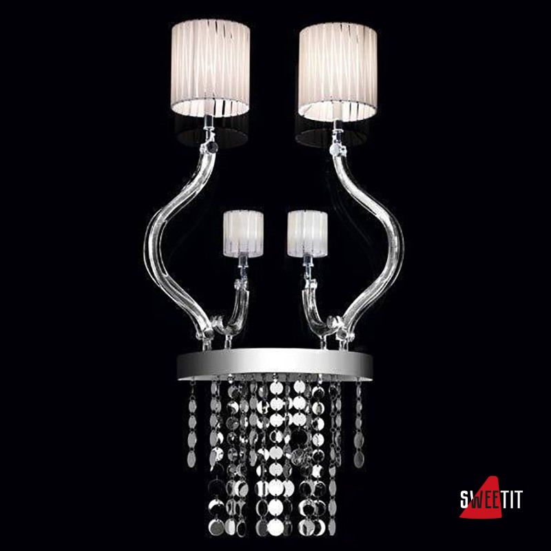 Бра Beby Group Prive 0215A03 Chrome Silver Cortina White