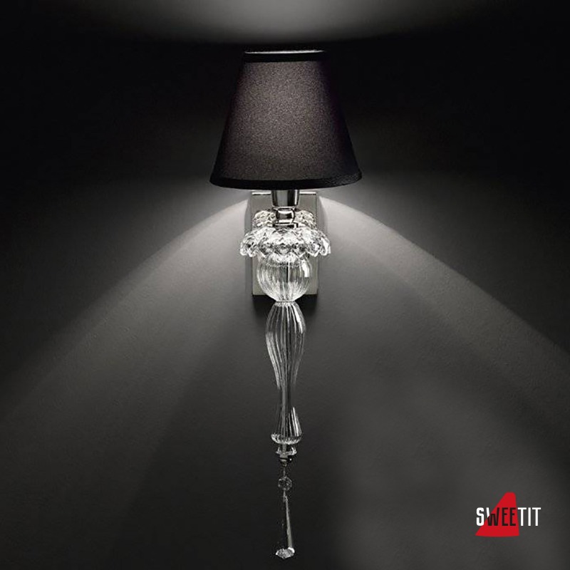 Бра Italamp 349/AP1 Transp. / NK / SW Elements / Black shades